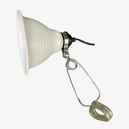 60s HEMA Design Desk Lamp Vintage With Clamp | Vintage Desk Lamp / Vintage Night Light | White Metal Light | Mid Century Modern Lighting - FancyVintage.nl -