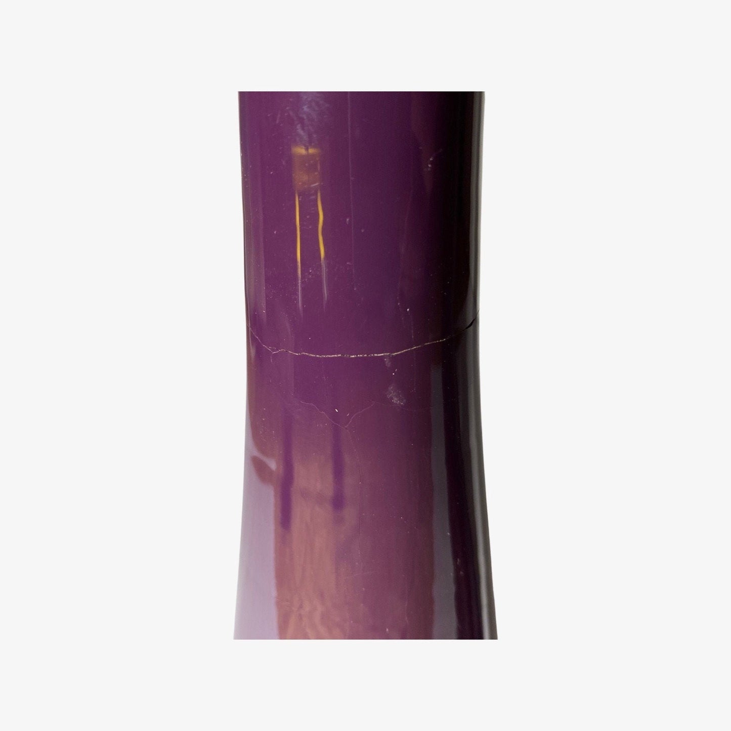 2 Purple Vintage Candlestick Holders Made From Ceramic - Mid-Century Design From Denmark | Retro Candle Holder | Height 13.8'' / 35cm