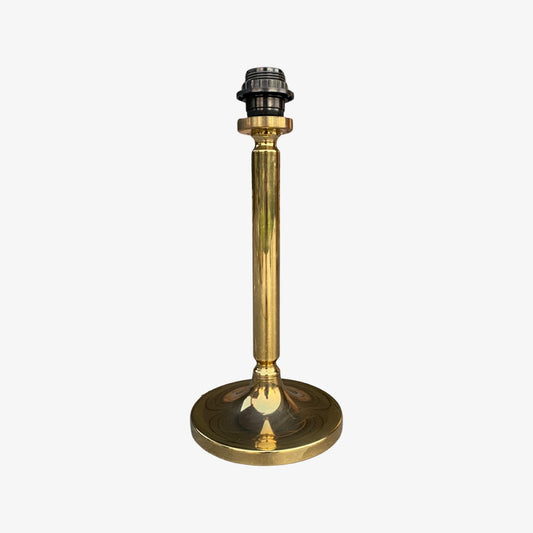 80s VNTG Big Brass Table Lamp | Gold Colored Brass Desk Light Made In Holland | Mid Century Modern Lighting 1960s | Vintage Desk Lighting