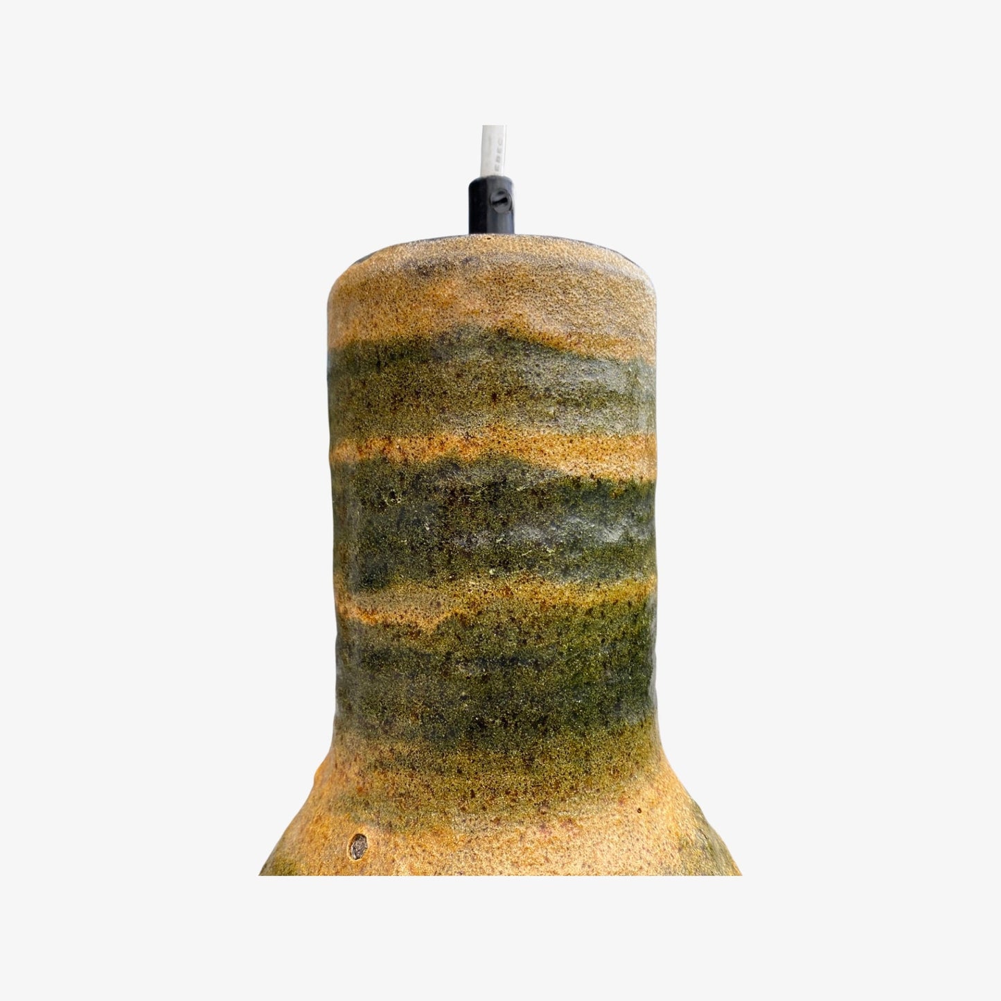 2 Handmade Ceramic Pendant Lights Made by ‘Atelier DINGES’ in Holland, 1970s | Handmade Ceramic Pottery From The Mid Century - Set of 2