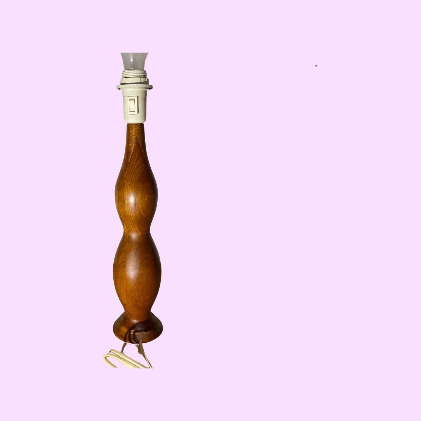 Big Rare Teak Table Lamp From Denmark 1960s | Mid century Modern Vintage Lighting | Vintage Danish Design Desk Lamp | Scandinavian Lighting - FancyVintage.nl -