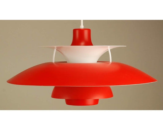 Red PH5 Louis Poulsen pendant lamp | Original Restored Louis Poulsen from Denmark - FancyVintage.nl -