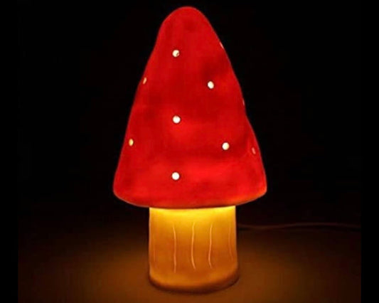 Vintage Mushroom Lamp | 1970 Vintage Mushroom Light Made in Germany by HEICO | Vintage Mushroom Table Lamp | Mid Century Mushroom Night Lamp - FancyVintage.nl -