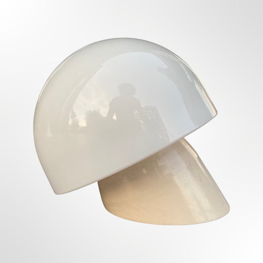 Vintage Mushroom Lamp CORODEX Made In Holland | Glass Globe Wall Light / NightLight or Table Lamp | Dutch Mid Century Design 1960s, 1970s - FancyVintage.nl -