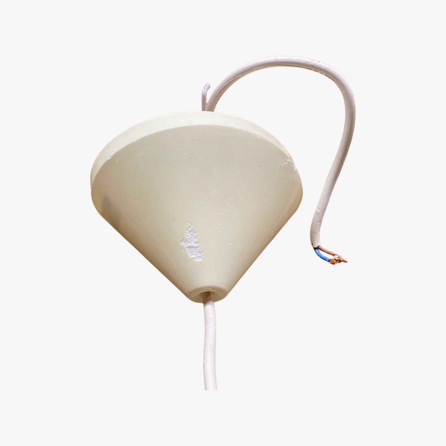 White Retro Swedish Hanging Light | Enamel Designer Lamp from Sweden, 1960s, 1970s | Scandinavian Modern Lighting | Dia 15.4'' / 39cm Active - FancyVintage.nl -