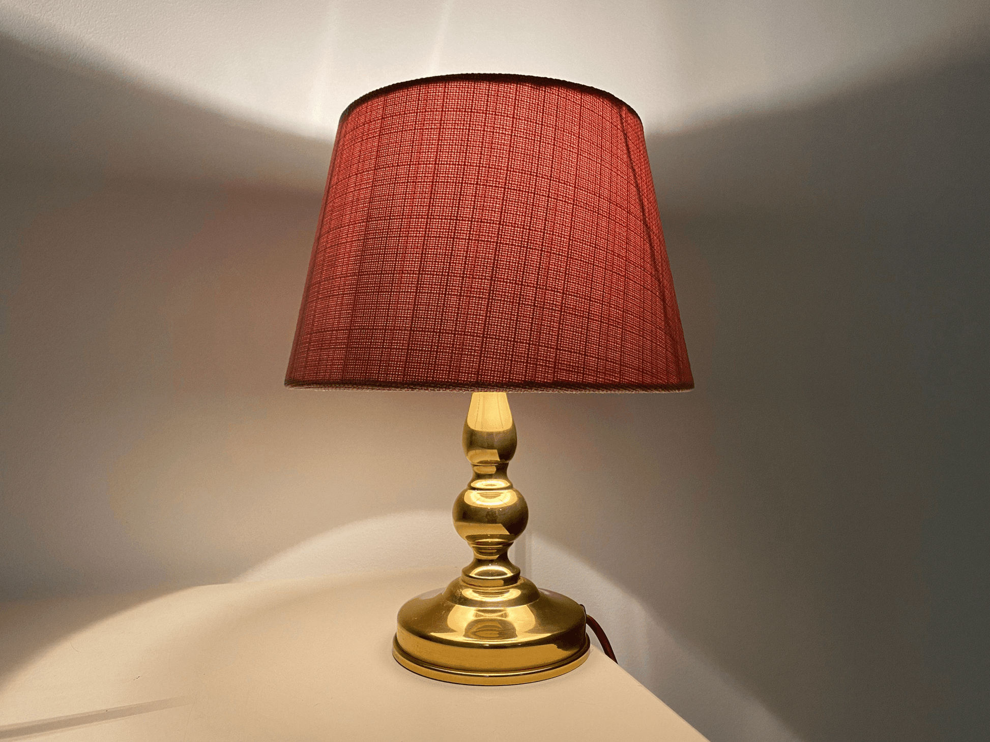 Vintage HERDA Design Lamp Holland - Gold Colored Brass Metal